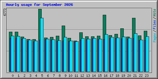 Hourly usage for September 2026